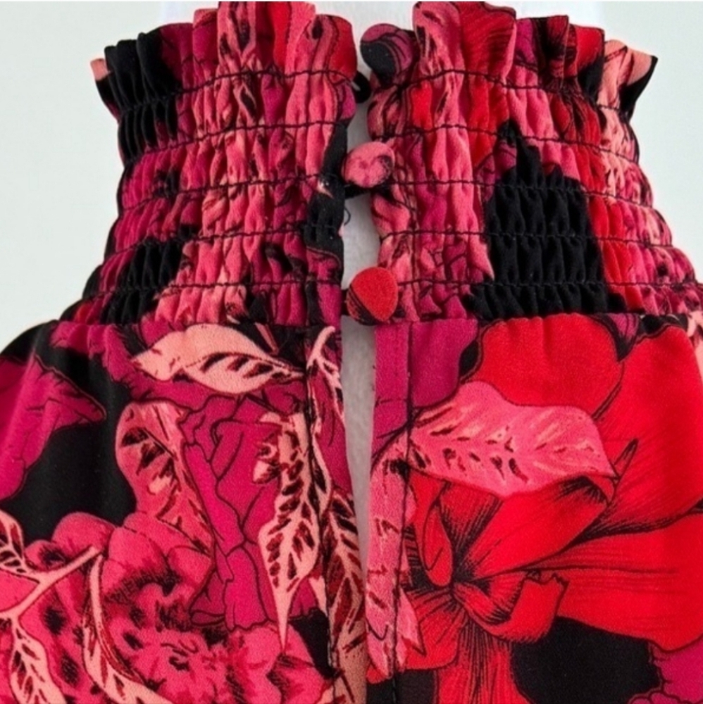 NANETTE LEPORE Floral Print High-Low  Midi Dress - Size 12 - Picture 11 of 14